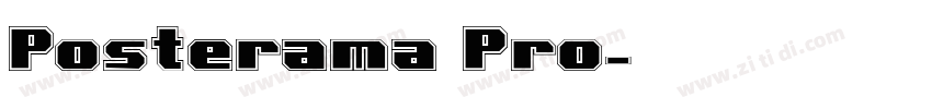 Posterama Pro字体转换